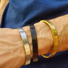 Cuff Bracelet Bangle Stainless Steel Bracelet Carving Roman Numeral Couple Roman Bangle For Men Women Jewelry - Image 2