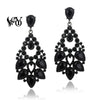 Hyperbole Crystal Classic Hollow out design Drop Earrings for Women Gift - Image 1