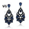 Hyperbole Crystal Classic Hollow out design Drop Earrings for Women Gift - Image 3