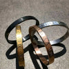 Cuff Bracelet Bangle Stainless Steel Bracelet Carving Roman Numeral Couple Roman Bangle For Men Women Jewelry - Image 3