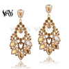 Hyperbole Crystal Classic Hollow out design Drop Earrings for Women Gift - Image 2