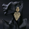 European Exaggerated Bohemian Hollow Leaves Flower Big Pendants Drop Earrings For Women Jewelry Gift - Image 1