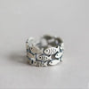 Animal Silver Jewelry Cute Fish Creative Personality Retro Adjustable Rings Birthday Gift - Image 1