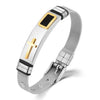 Classic Cool Cross Bracelet Men Jewelry Stainless Steel Mesh Length Adjustable Cold Color Mens Jewellery Bracelet - Image 9