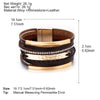 Multilayer Leather Bracelet for Men Metal Bar Charm Black Braided Wide Wrap Man Bracelets Bangles Boho Punk Jewelry - Image 6