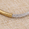 Stainless Steel Cable Mesh Cuff Bracelets Chain Bracelet Bangles For Women Jewelry - Image 4