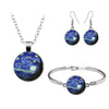 Van Gogh Painting Jewelry Sets The Starry Night Glass Dome Earrings Necklace Bracelets For Women Vintage Jewellery - Image 8