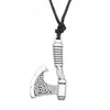 Slavic Axe Pendant Necklace Amulet Celtics Knot Nordic Valknut Rope Necklaces For Men Vintage Punk Jewelry Gifts - Image 9