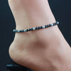 Magnetic Hematite Round Beads Beaded Anklet 4MM Strechy Anklet with Cat Eye Stone Handmade Jewelry -care - Image 6
