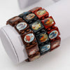 1PCS 3colors Saints Religion Rosary Wooden Bracelets Wooden Jesus Bracelet Wooden Rosary Religious Jewelry For Women Gif - Image 4