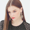 European Exaggerated Earring Bohemian Hollow Leaves Flower Big Pendants Drop Ear Jewelry For Women Gift - Image 2