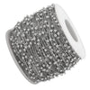 10 Meters Bulk Fancy Stainless Steel Satellite Chain Anti Bead Ball Cable Chain for Necklace Choker Anklet Making - Image 1