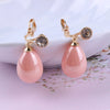High Light Spring Colour Resin Waterdrop Clip on Earrings for Women Girl Party Without Pierced Favorite Jewelry - Image 1
