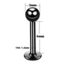 1PC ASTM Titanium Tragus Piercings Labret Stud Lip Rings Helix Piercing Ear Oreja Cartilage Earring 14G 16G Body Jewelry - Image 2