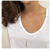 Korean Style Women Gold Color Stainless Steel Necklace Layered Necklace Jewelry - Image 11