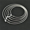 Large Circle Clip-On Earrings with Metallic Finish - Image 29