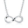 Minimalist Pendant Women's Necklaces Cross Leaf Silver Color Knot Design Female Neck Jewelry Infinity Multilayers Collares - Image 14