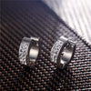 1 Pair Stainless Steel Ear Circle For Men Women Inlaid Rhinestone Crystal Anti-allergic Ear Buckle Earrings Ear Jewelry - Image 8