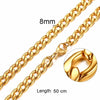 Necklace Curb Chains Link Men Choker Stainless Steel Male Female Accessories - Image 22