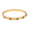 Open Cuff Bangles Bracelets Crystal Zirconia Rose Gold Color Stainless Steel Bracelet for Women Men Jewelry - Image 7