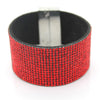 Xqni Colorful Crystal Bracelet Bangles Rhinestone Wide Wrap Charm Women Nation Flag Bracelet Cuff Bracelet Wristband Jewelry - Image 4