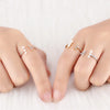 Silver Adjustable Zircon Open Rings for Women Silver Pearl Ring Mounting Gift Jewelry - Image 6