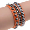 Multilayers Rock Spikes Rivet Chains Gothic Punk Wide Cuff Leather Bracelet Bangle Men Bracelets Jewelry pulseiras - Image 5