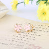 Cute Flower Pink white Clip on Earrings Wihtout Piercing for Kids Earrings Not Allergy - Image 2