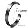 Couple Bracelet For Women and Men Stainless Steel Cuff Bangle Jewelry Black - Image 11