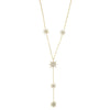 Sparking Sexy Star Charm Y Shape Long Necklace For Women Gold Color Plated Lariat Tiny Chain Wedding Jewelry - Image 3