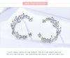 MODIAN Authentic 925 Sterling Silver Luminous Cubic Zircon Irregular Moon Stud Earrings for Women Sterling Silver Jewelry BSE030