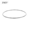 Stainless Steel Classic Round Single Circle Bangle Simple Closed Thin Wire Charm Bracelets for Women Jewelry Gift - Image 5