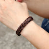 Stainless Steel Chain Leather Bracelet Men Vintage Simple Male Braid Jewelry for women - Image 6