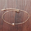 Cubic Zirconia Anklet Foot Jewelry Rose Gold Color Anklet Bracelet Leg Chain Stainless Steel Anklets Women Jewelry - Image 4