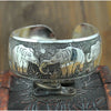 Vintage Cuff Bracelet Tibetan Silver Plated Carved Flower Geometric Animal Opening Bangle Adjustable Indian Jewelry Women Gifts - Image 4