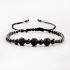Braided Macrame Bracelets Men 8mm Micro Pave Black CZ Disco Balls Beads Charm Yoga Bracelet Jewelry Gift - Image 8