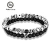 Multi-Color Beaded Bracelet with Layered Stretch Design - Image 1