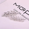 European And American Style Retro Golden Leaves Suit Collar Shirt Collar Pin Buckle Collar Clip Brooch Unisex Rhinestone Brooch - Image 6