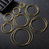 Four-color Classic Stainless Steel Hyperbole Large Hoop Earrings For Women Big Smooth Circle Loop Earrings Size 30-100mm - Image 2
