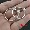 Large Circle Clip-On Earrings with Metallic Finish - Image 22