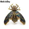 Rhinestone Alloy Gold Color Cicada Brooches For Women And Men Crystal Enamel Brooch Pins Christmas Gifts - Image 7