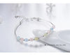Modian 925 Sterling Silver Colorful Beads Crystal Charms Bracelet New Luxury Bangle Chain For Women Party Jewelry