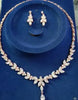 Cubic Zirconia Stud and Necklace Set with 44 cm Chain in Multiple Colors - Image 12