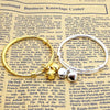 2PCS baby bell adjustable bracelet bracelet plated silver plated gold Kid Baby Boy Girls Bracelet jewelry Birthday Gift - Image 3