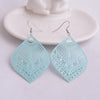 2 Pairs Summer Style Fan Earring Black White Yellow Purple Copper Filigree Big Dangle Earrings for Woman - Image 13