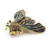 Rhinestone Alloy Gold Color Cicada Brooches For Women And Men Crystal Enamel Brooch Pins Christmas Gifts - Image 3