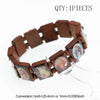 1PCS 3colors Saints Religion Rosary Wooden Bracelets Wooden Jesus Bracelet Wooden Rosary Religious Jewelry For Women Gif - Image 8