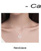 Stainless Steel Lily Flower Necklace Set with Matching Earrings and 45 cm Chain - Image 21