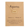 12 Zodiac Sign Necklaces With Cardboard Constellations Pendant Gold Color Chains Choker For Women Birthday Jewelry - Image 17