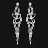 Silver Color Crystal Long Wedding Drop Earrings for Women Rhinestones Tassels Dangle Earrings Brides Gifts Party Jewelry - Image 38